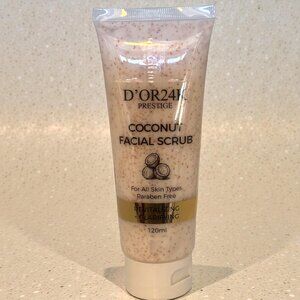 D'OR24K Prestige Coconut Facial Scrub Revitalizing Clarifying Paraben-Free 120ml